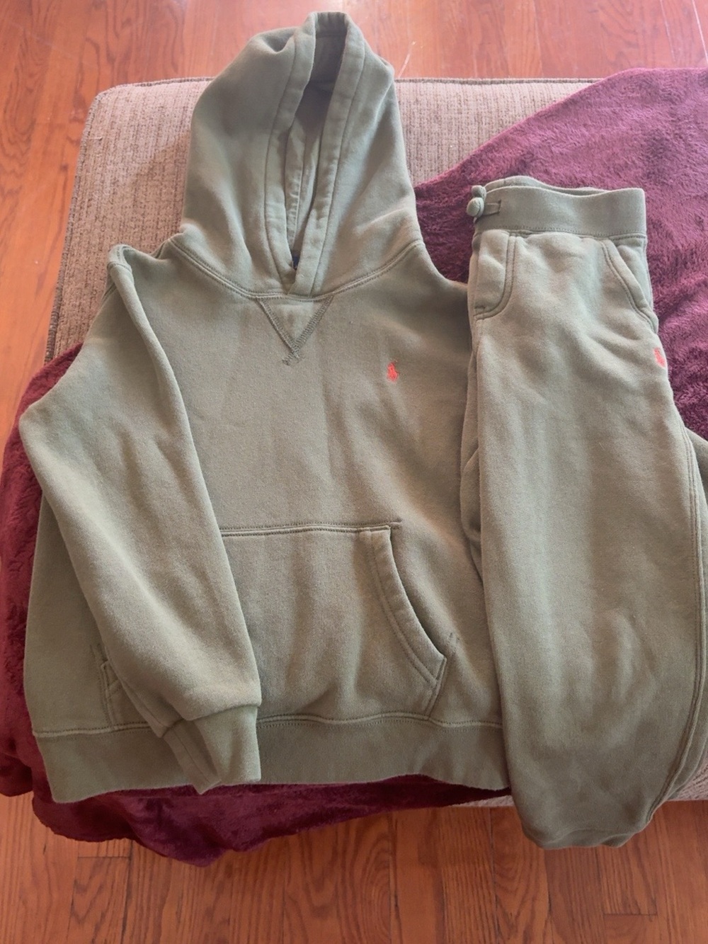 Polo Ralph Lauren Boys Green Hoodie & Jogger 2-Piece Set